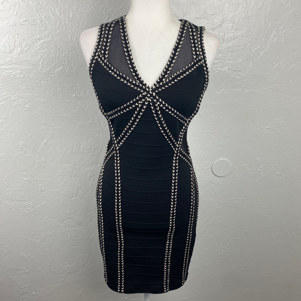 Fab’rik black bodycon cocktail mini dress size Medium